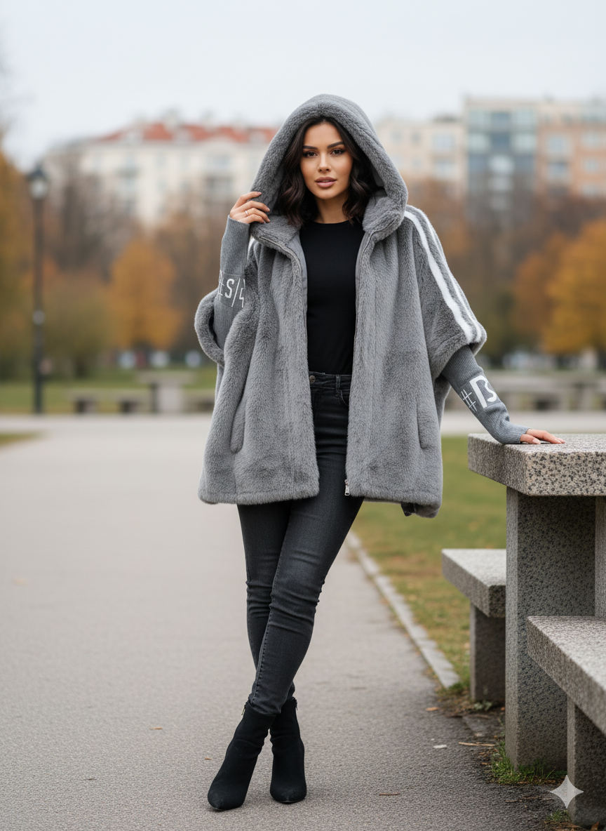 ELARA PARIS™ | Manteau en Fausse Fourrure – Élégance Douce & Chaleur Moderne