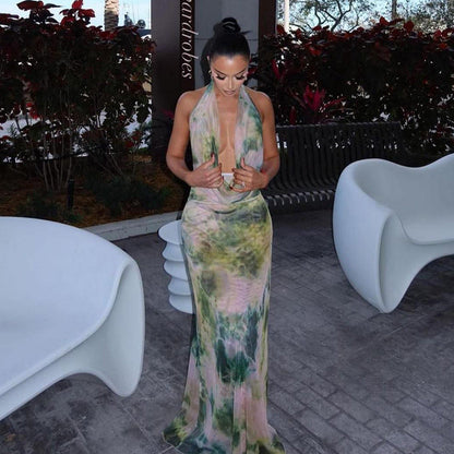 ELARA PARIS™ | Robe Longue Fluide Imprimée – Élégance Bohème & Fraîcheur Estivale