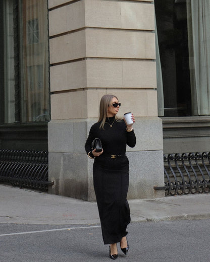 ELARA PARIS™ | Jupe Midi Drapée – Élégance Fluide & Confort Moderne