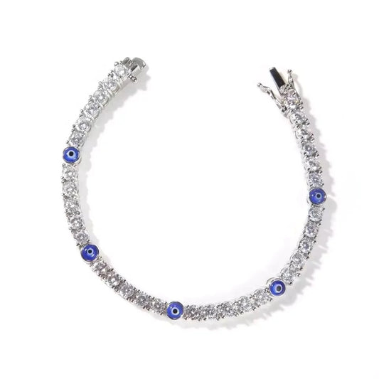 ICY EVIL EYE BRACELET A