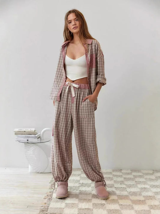 ELARA PARIS™ | Ensemble Pyjama 2 Pièces – Confort Tendance & Cocooning Chic