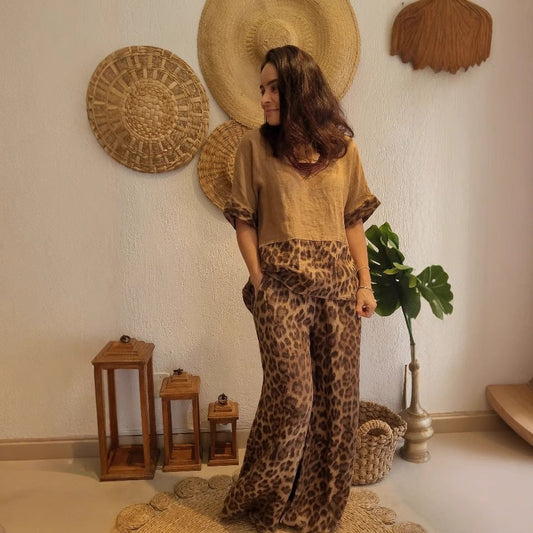 Ensemble Femme 2 Pièces Imprimé – Style Bohème Chic | ELARA PARIS™