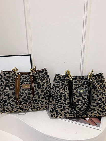 ELARA PARIS™ | Sac épaule imprimé léopard – Audace chic & élégance moderne