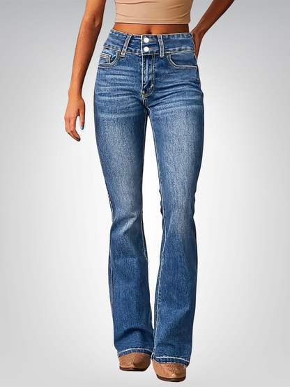 ELARA PARIS™ | Jean ARIANE – Coupe Évasée & Silhouette Sublimée