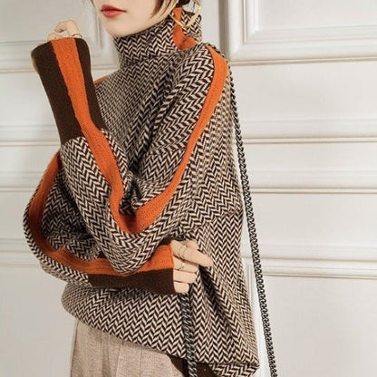 ELARA PARIS™ | Pull Clémence – Col Roulé & Élégance Intemporelle