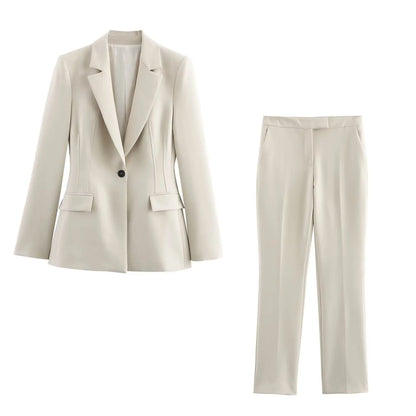 ELARA PARIS™ | Tailored Power Suit – Ensemble Blazer & Pantalon 2 Pièces