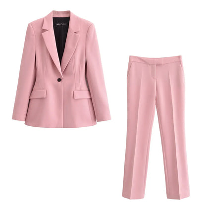 ELARA PARIS™ | Tailored Power Suit – Ensemble Blazer & Pantalon 2 Pièces